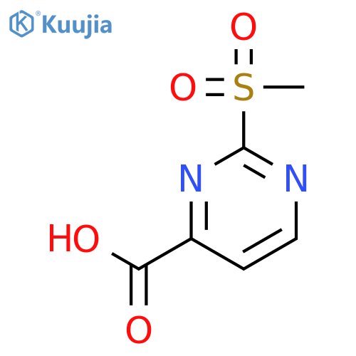 2-Methanesulfonylpyrimidine-4-carboxylic acid structure
