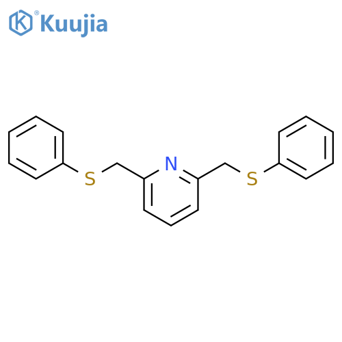 Pyridine, 2,6-bis[(phenylthio)methyl]- structure