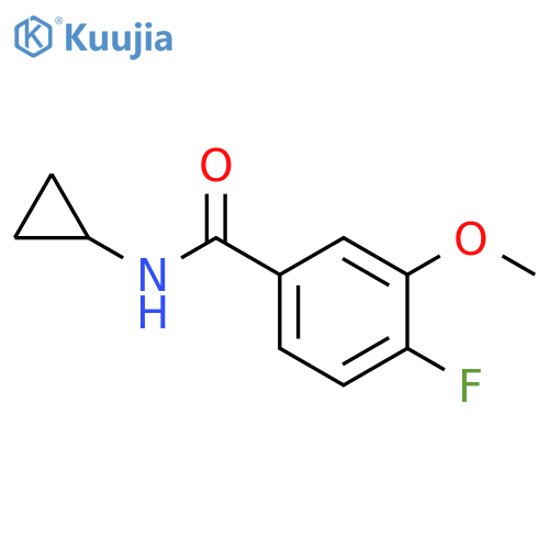 N-cyclopropyl-4-fluoro-3-methoxybenzamide structure
