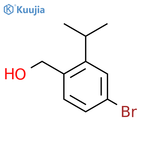 4-Bromo-2-(1-methylethyl)benzenemethanol structure