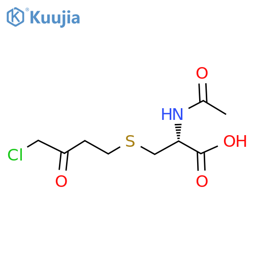 N-Acetyl-S-(4-chloro-3-oxobutyl)-L-cysteine structure