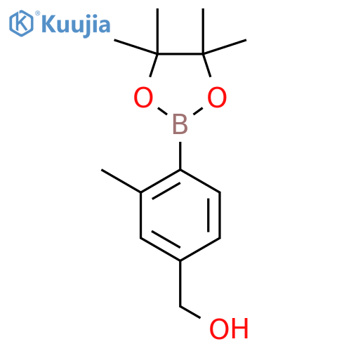 2-Methyl-4-(hydroxymethyl)phenylboronic acid pinacol ester structure