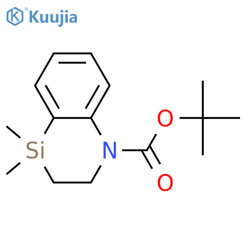 tert-Butyl 4,4-dimethyl-3,4-dihydrobenzo[b][1,4]azasiline-1(2H)-carboxylate structure
