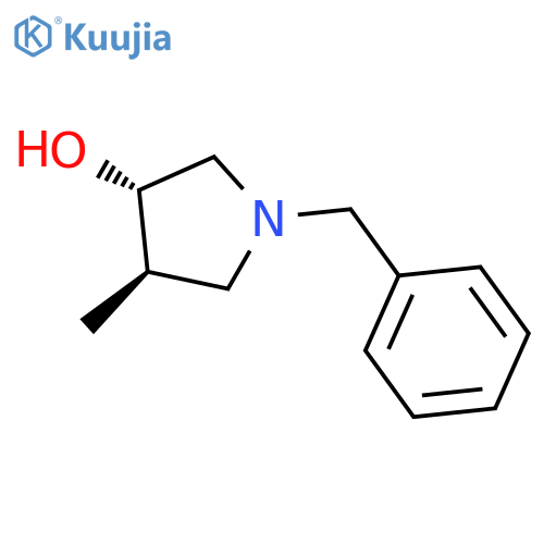 (3S,4R)-1-benzyl-4-methylpyrrolidin-3-ol structure