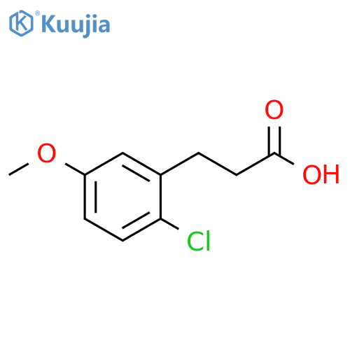 3-(2-Chloro-5-methoxy-phenyl)-propionic acid structure