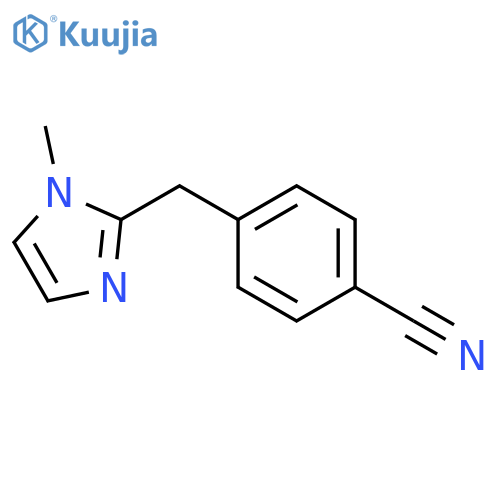 4-[(1-methyl-1H-imidazol-2-yl)methyl]-Benzonitrile structure