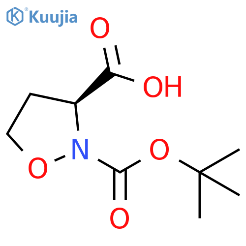 (S)-2-(tert-Butoxycarbonyl)isoxazolidine-3-carboxylic Acid structure