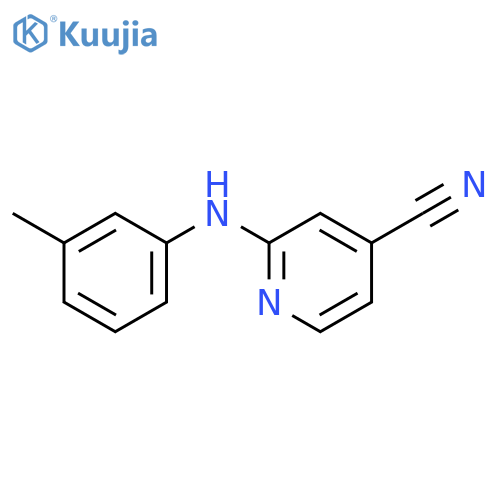2-(m-Tolylamino)isonicotinonitrile structure