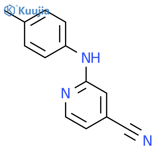 2-(p-Tolylamino)isonicotinonitrile structure