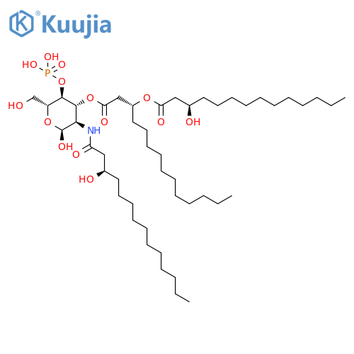 [(3R)-1-[(2S,3R,4R,5S,6R)-2-Hydroxy-6-(hydroxymethyl)-3-[[(3R)-3-hydroxytetradecanoyl]amino]-5-phosphonooxyoxan-4-yl]oxy-1-oxotetradecan-3-yl] (3R)-3-hydroxytetradecanoate structure
