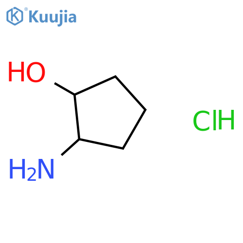 (1R,2S)-2-aminocyclopentanol;hydrochloride structure
