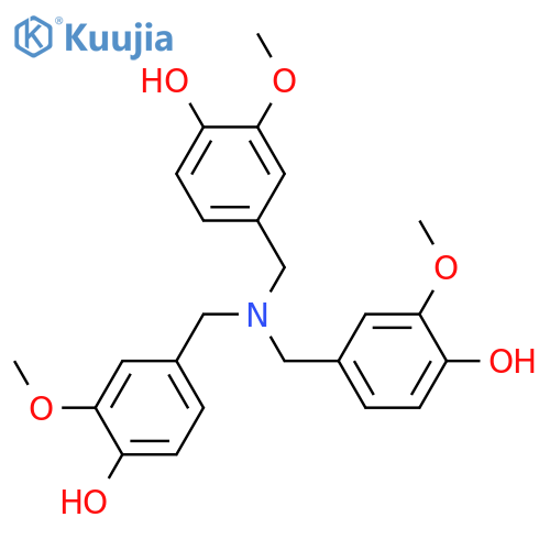 4,4',4''-(nitrilotris(methylene))tris(2-methoxyphenol) structure