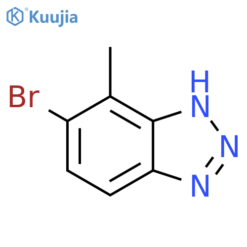6-bromo-7-methyl-1H-Benzotriazole structure