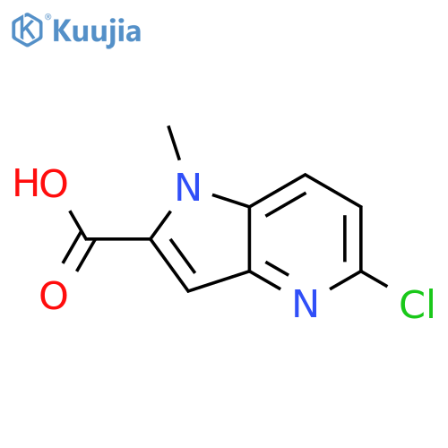 5-chloro-1-methyl-1H-pyrrolo[3,2-b]pyridine-2-carboxylic acid structure