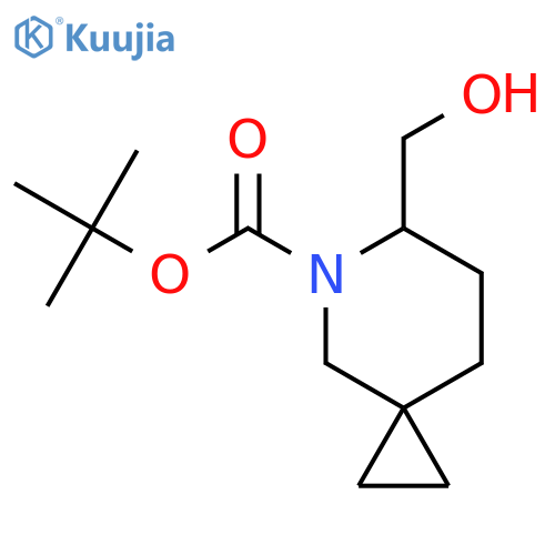 Tert-butyl 6-(hydroxymethyl)-5-azaspiro[2.5]octane-5-carboxylate structure