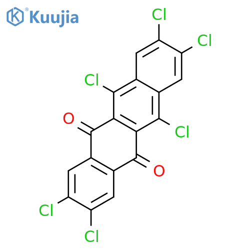 2,3,6,8,9,11-Hexachlorotetracene-5,12-dione structure