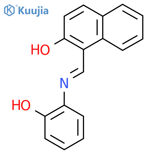 1-(1E)-(2-hydroxyphenyl)iminomethylnaphthalen-2-ol structure