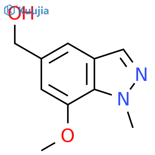 (7-Methoxy-1-methyl-1H-indazol-5-yl)-methanol structure