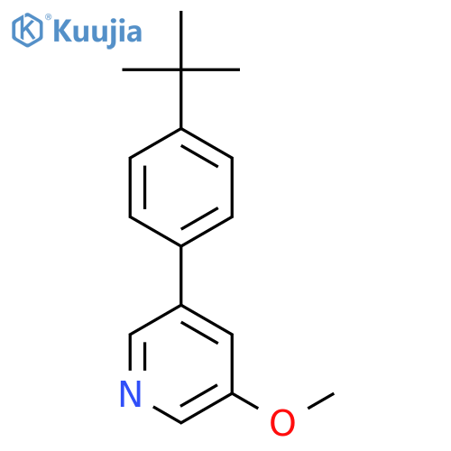 3-(4-t-Butylphenyl)-5-methoxypyridine structure