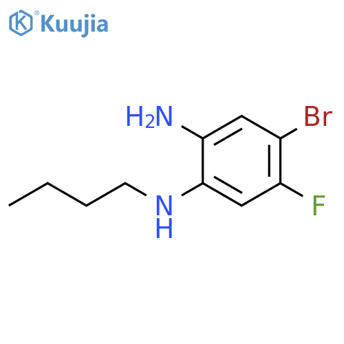 4-Bromo-1-N-butyl-5-fluorobenzene-1,2-diamine structure