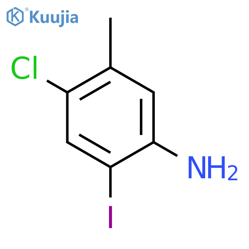 4-Chloro-2-iodo-5-methylaniline structure