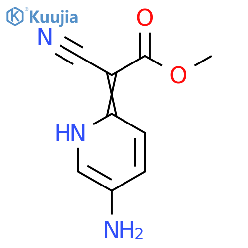 Methyl 2-(2Z)-5-amino-1H-pyridin-2-ylidene-2-cyanoacetate structure