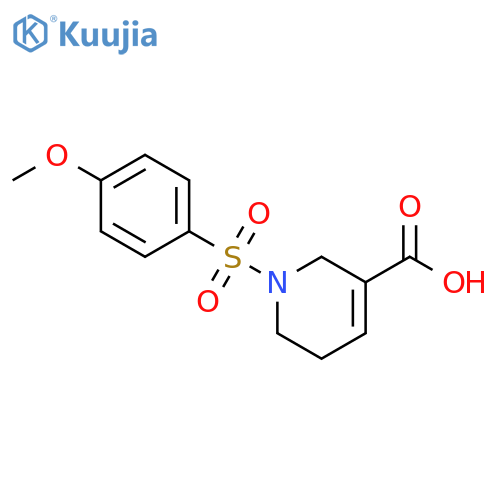 1-(4-Methoxy-benzenesulfonyl)-1,2,5,6-tetrahydro-pyridine-3-carboxylic acid structure