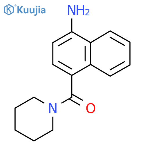 (4-Aminonaphthalen-1-yl)(piperidin-1-yl)methanone structure