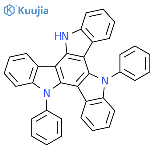 5H-Diindolo[3,2-a:3',2'-c]carbazole, 10,15-dihydro-5,10-diphenyl- structure