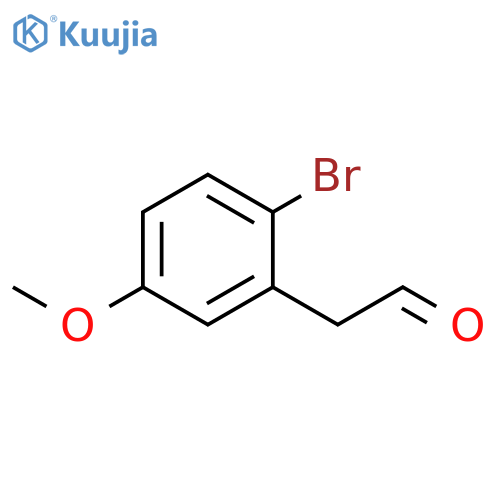 2-(2-bromo-5-methoxyphenyl)acetaldehyde structure