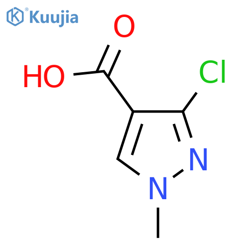 3-chloro-1-methyl-1H-pyrazole-4-carboxylic acid structure