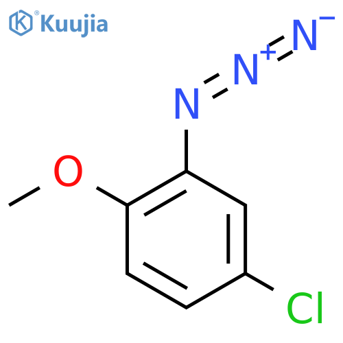 2-Azido-4-chloro-1-methoxybenzene structure