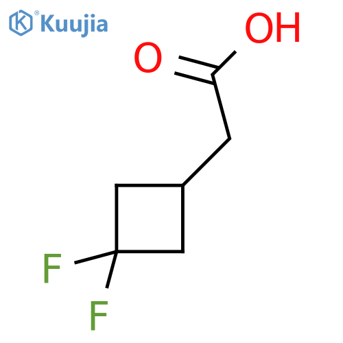 2-(3,3-Difluorocyclobutyl)acetic acid structure
