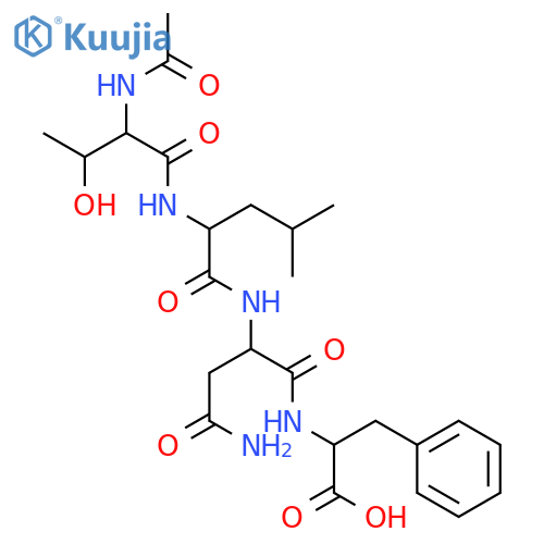 Ac-Thr-Leu-Asn-Phe-OH structure