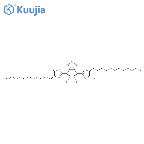 4,7-Bis(5-bromo-4-dodecylthiophen-2-yl)-5,6-difluorobenzo[c][1,2,5]thiadiazole structure