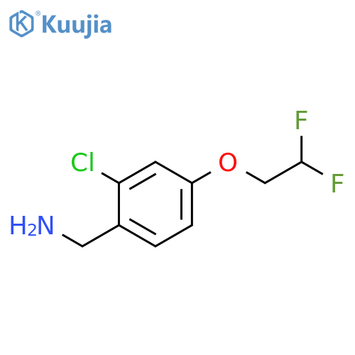 2-Chloro-4-(2,2-difluoroethoxy)-benzylamine structure