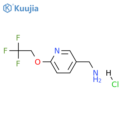 6-(2,2,2-Trifluoroethoxy)pyridin-3-ylmethanamine Hydrochloride structure