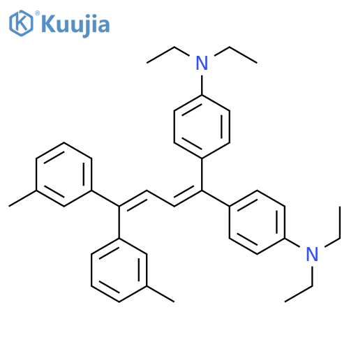 Benzenamine,4,4'-[4,4-bis(3-methylphenyl)-1,3-butadienylidene]bis[N,N-diethyl- structure
