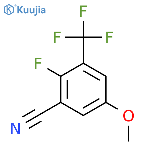 2-Fluoro-5-methoxy-3-(trifluoromethyl)benzonitrile structure
