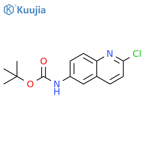 tert-butyl (2-chloroquinolin-6-yl)carbamate structure