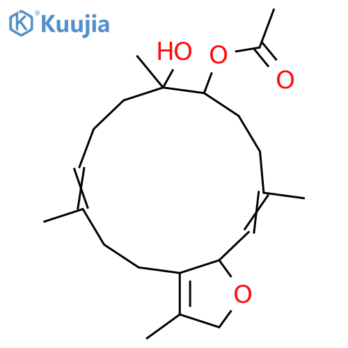 2,16-Epoxy-1(15),3,11-cembratriene-7,8-diol; (2S,3E,7S,8R,11E)-form, 7-Ac structure