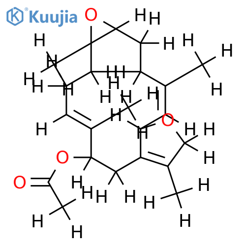 (2S,7S,8S,13S,3E,11E)-13-acetoxy-7,8-epoxycembra-3,11-diene structure