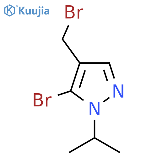 5-Bromo-4-(bromomethyl)-1-isopropyl-1H-pyrazole structure