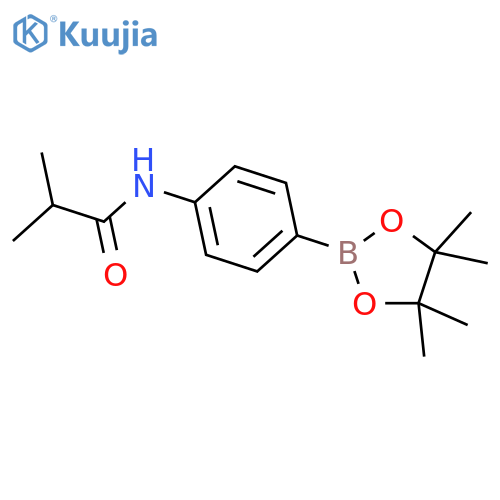 N-(4-(4,4,5,5-Tetramethyl-1,3,2-dioxaborolan-2-yl)phenyl)isobutyramide structure
