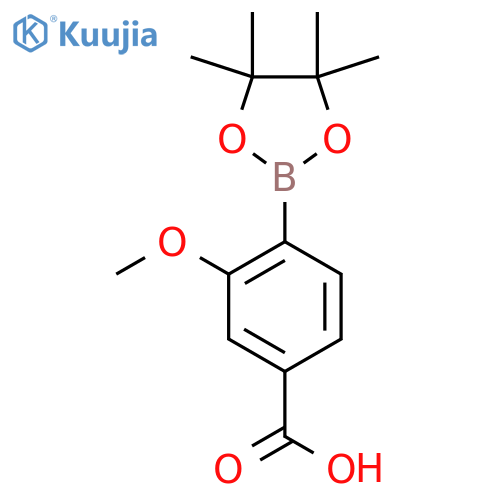 3-Methoxy-4-(4,4,5,5-tetramethyl-1,3,2-dioxaborolan-2-yl)benzoic acid structure