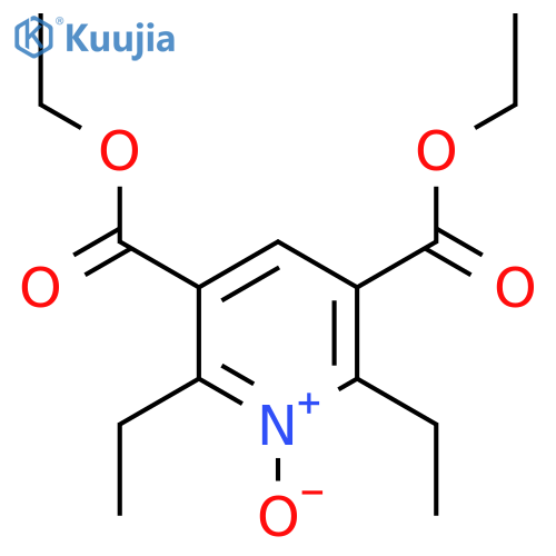 2,6-Diethyl-1-oxy-pyridine-3,5-dicarboxylic acid diethyl ester structure