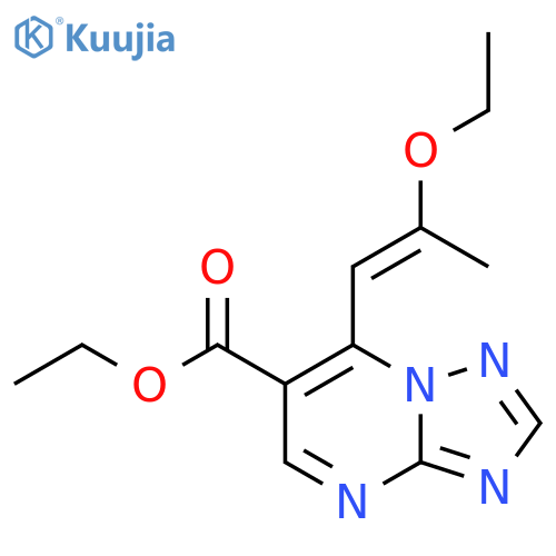 Ethyl 7-(1E)-2-Ethoxyprop-1-en-1-yl1,2,4-triazolo1,5-apyrimidine-6-carboxylate structure
