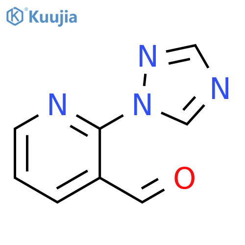 2-(1H-1,2,4-triazol-1-yl)pyridine-3-carbaldehyde structure