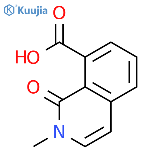 2-methyl-1-oxo-1,2-dihydroisoquinoline-8-carboxylic acid structure