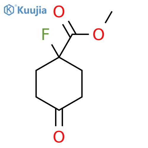 methyl 1-fluoro-4-oxocyclohexane-1-carboxylate structure